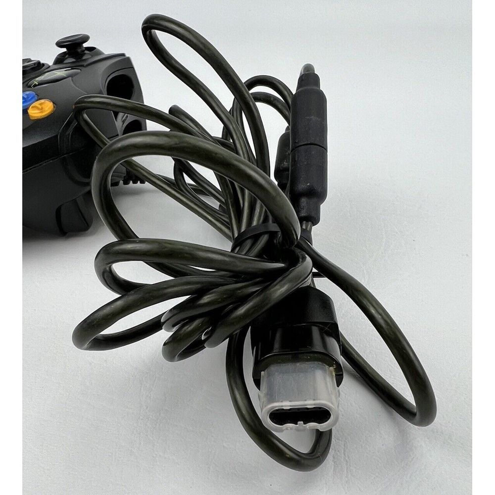 Original Wired Microsoft Xbox Controller S in Black No. X08-69873 - Picture 8 of 10